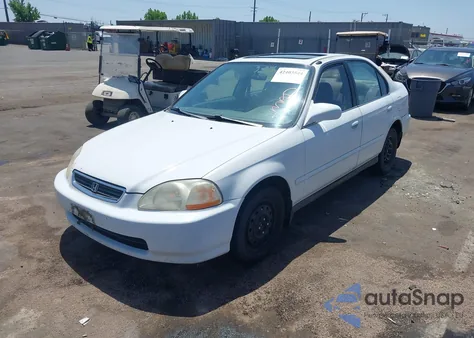 1996 Honda Civic Ex z USA, uszkodzony, nr VIN 2HGEJ8640TH554720